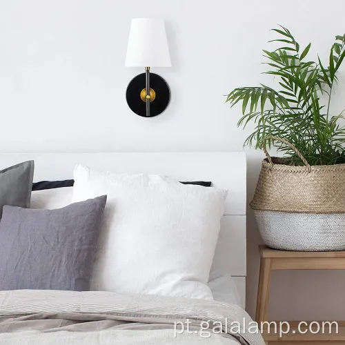 Lâmpada de parede moderna elegante para decoração de quarto contemporâneo